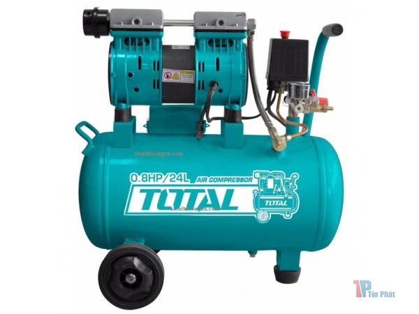 TOTAL TCS1075242 MÁY NÉN KHÍ KHÔNG DẦU 0.8HP-24 LÍT