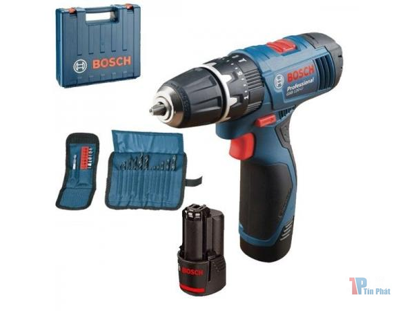 12V Máy khoan, vặn vít dùng pin Bosch GSR 120LI