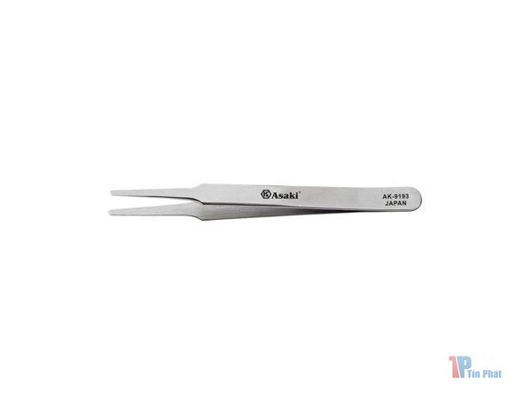 Nhíp inox gắp linh kiện mũi bằng Asaki AK-9193
