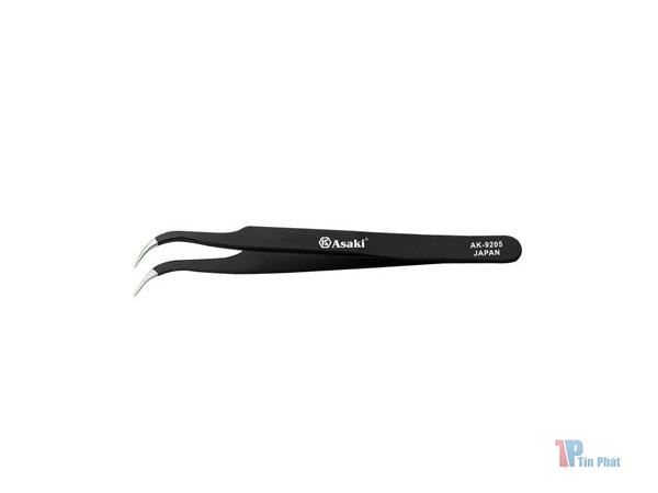 Nhíp gắp linh kiện tĩnh điện mũi cong Asaki AK-9205
