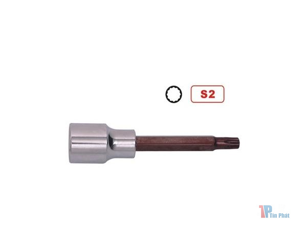 16 x 100mm Đầu tuýp lục giác 12 bông Asaki AK-7239