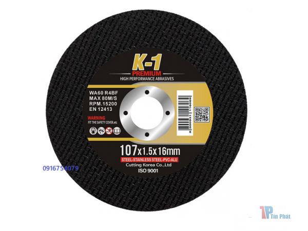 K1 Đá cắt hàn quốc 107x1.5x16mm đen