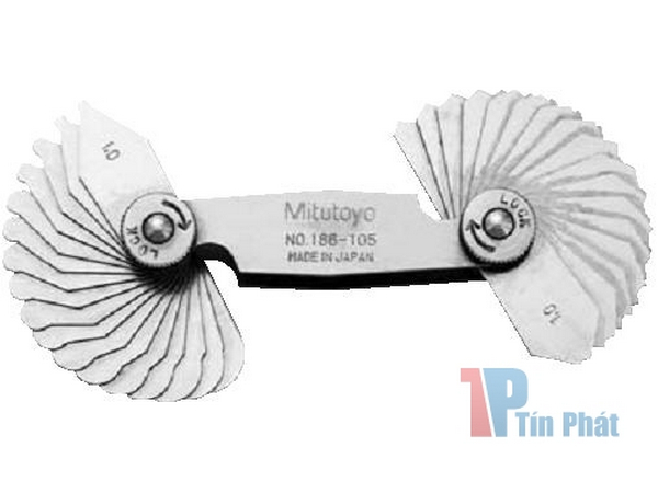 7.5-15mm Dưỡng đo bán kính 32 lá Mitutoyo 186-106